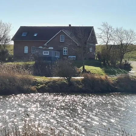 Ferienhaus Hemenswarft Direkt An Der Nordsee Mit Meerblick Emmelsbüll-Horsbüll Eksteriør billede